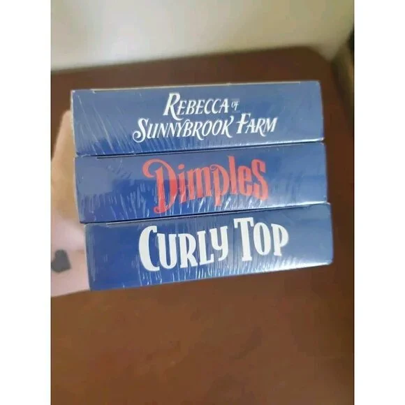 Shirley Temple VHS Tapes Lot Of 4 Curly Top Dimples Sunnybrook Farm 3 New 1 Used - Picture 4 of 5